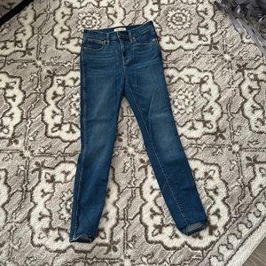 Madewell 10” high rise skinny jeans